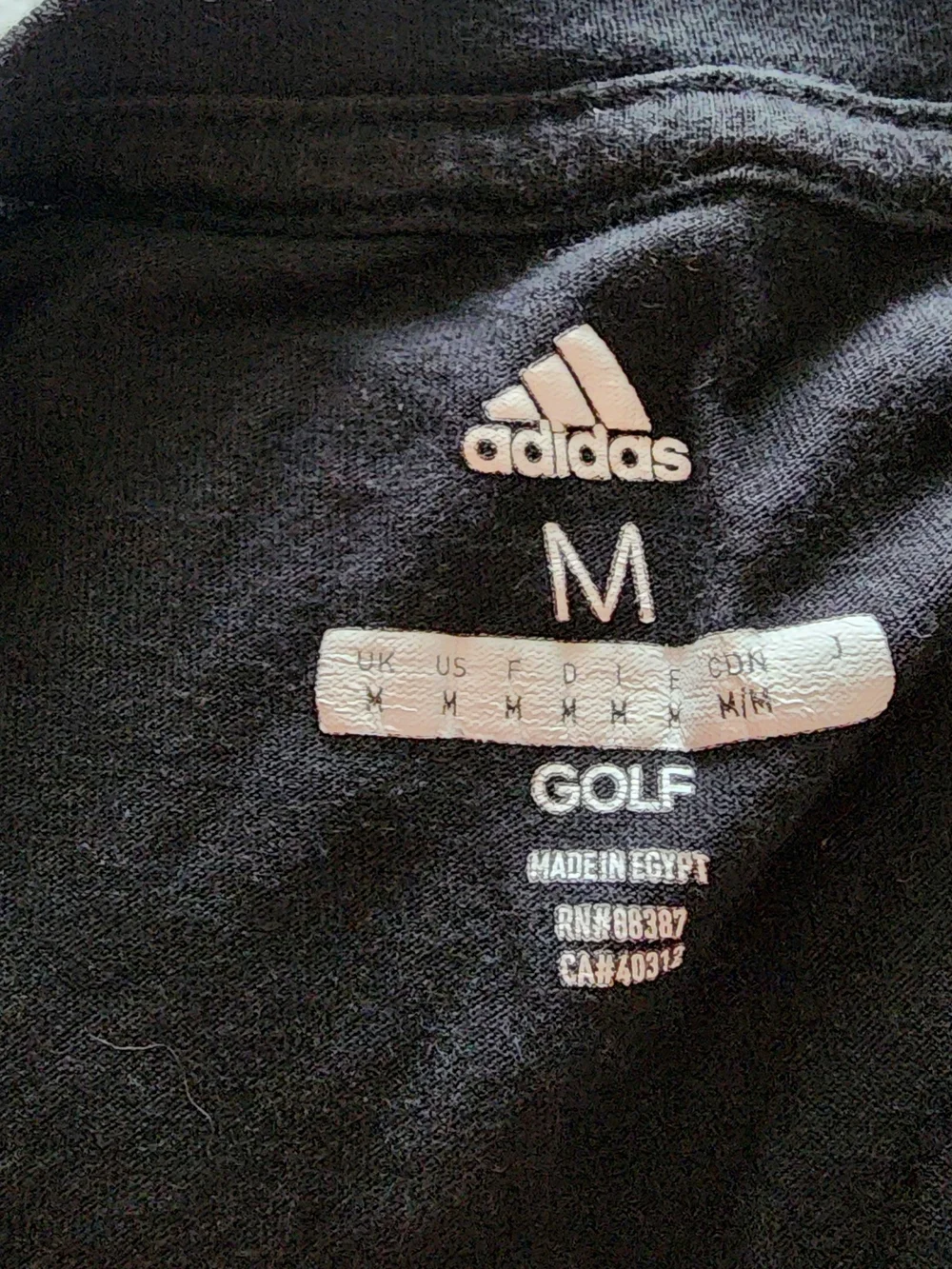 adidas Black Tee with White Trefoil Wordmark